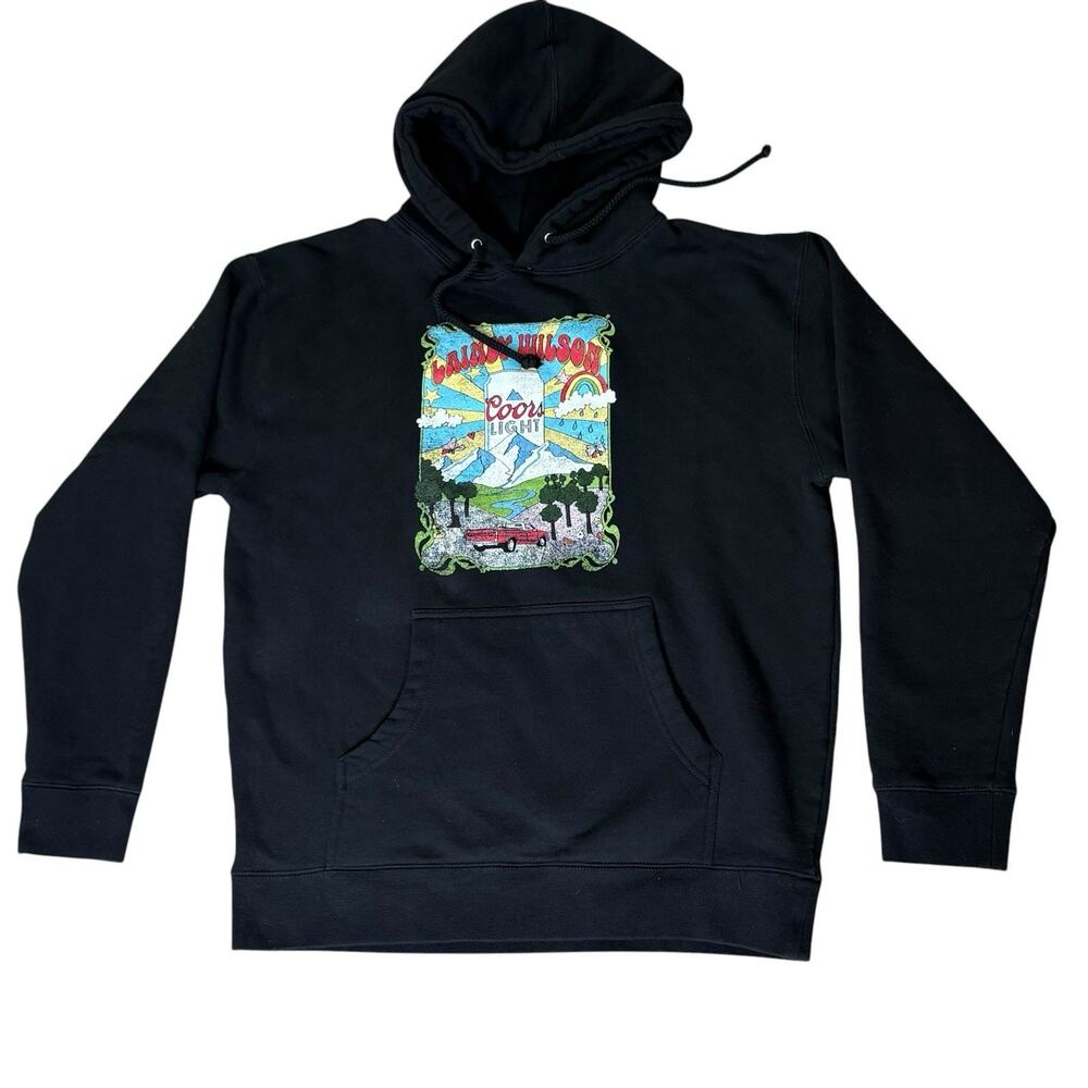 Lainey Wilson X Coors Light Bell Bottom Country Black Hoodie Sweatshirt size M